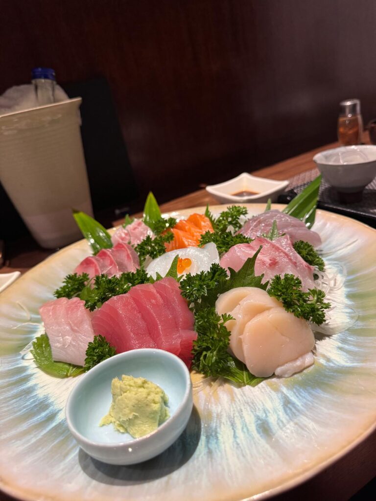 Chaing Mai Food Trail - Japanese Food - sashimi in a homely setting